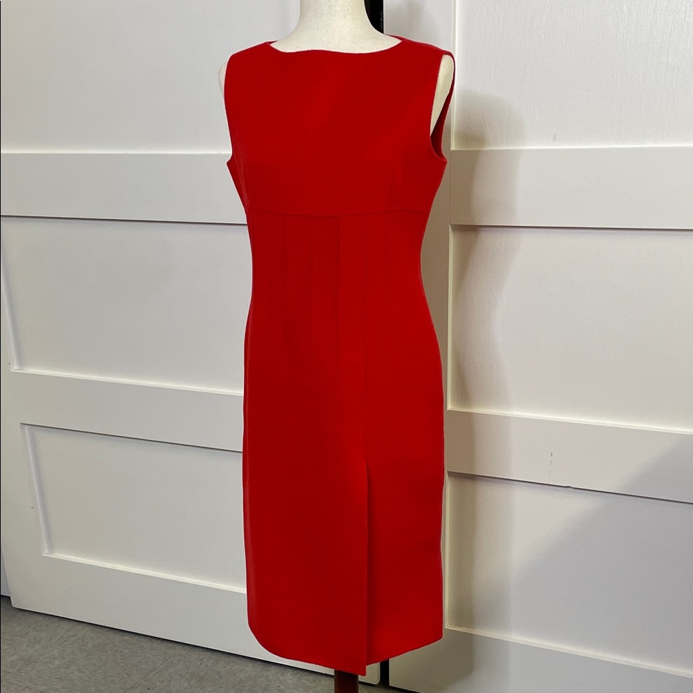 VALENTINO Red Midi Dress - Sz 10